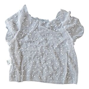 Kids Sheer Gray Top